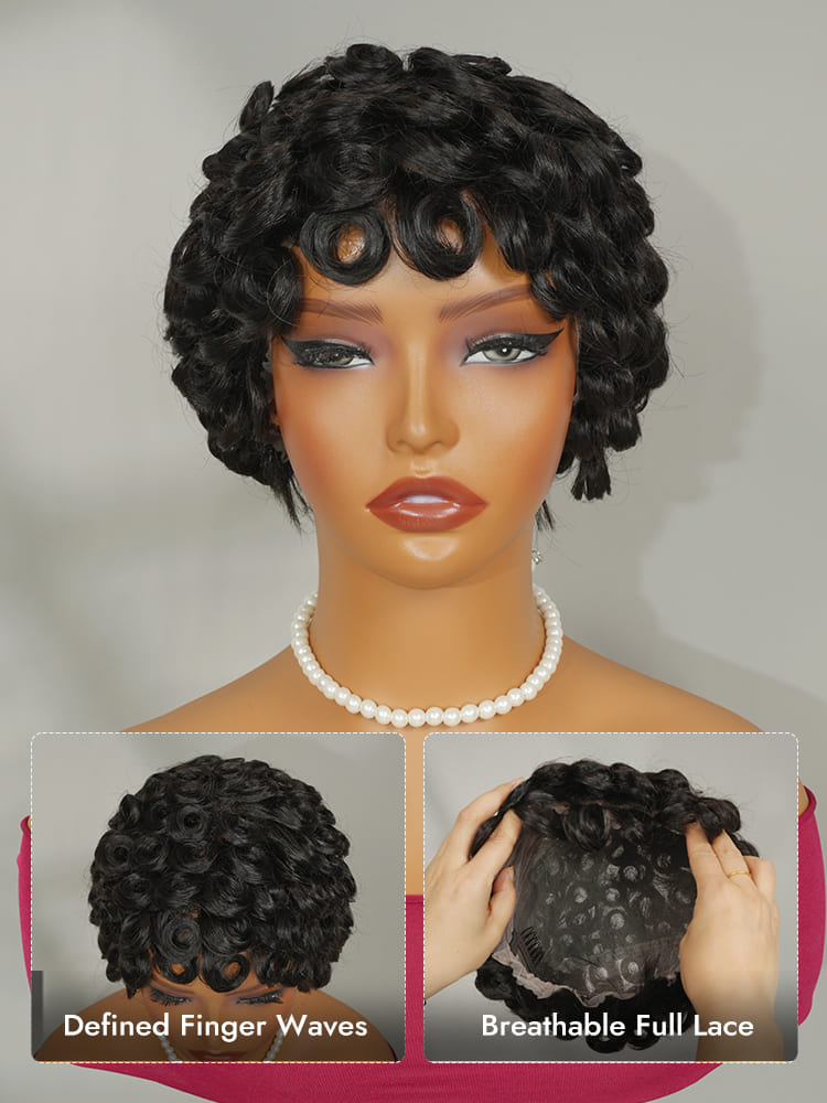 Pixie Cut Short Curly Wig