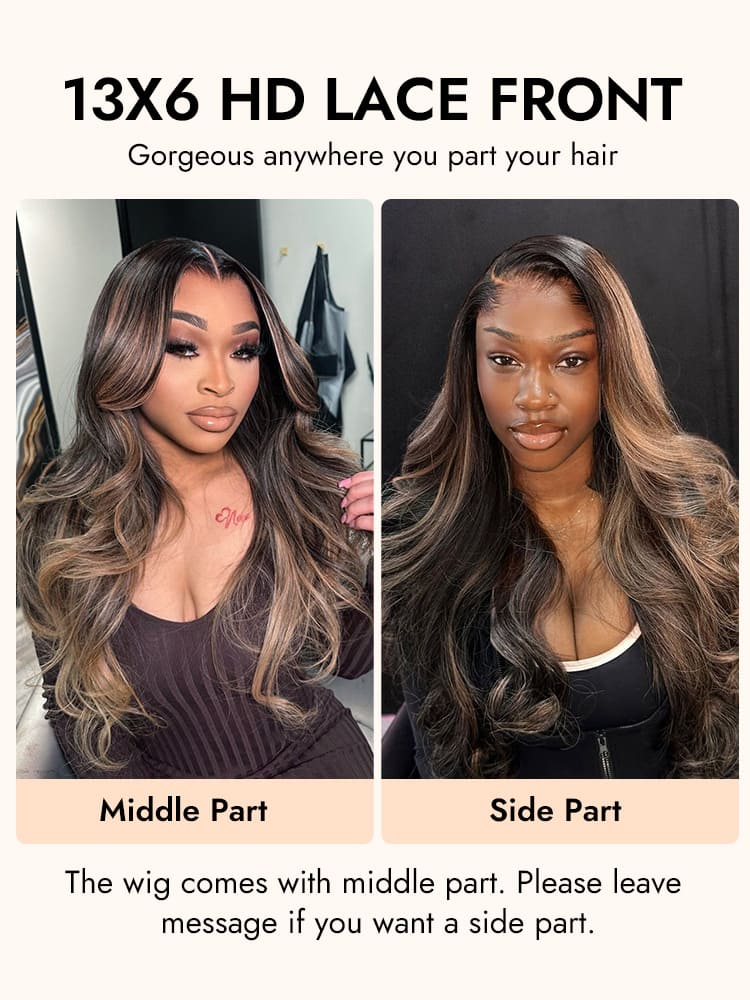 M Hairline Ombre Highlight HD Lace Wig