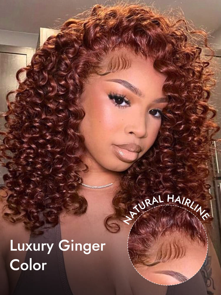 Luxury Ginger Color Lace Wig