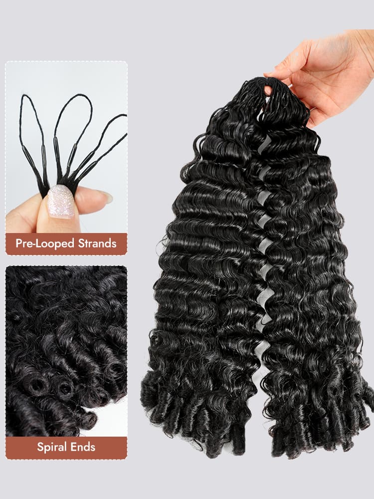 Burmese Curly Crochet Hair Extension