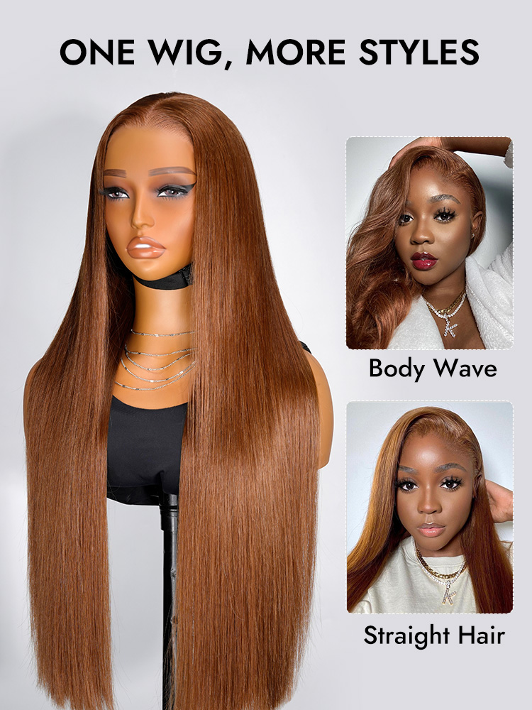 Honey Brown Human Hair Lace Wigs