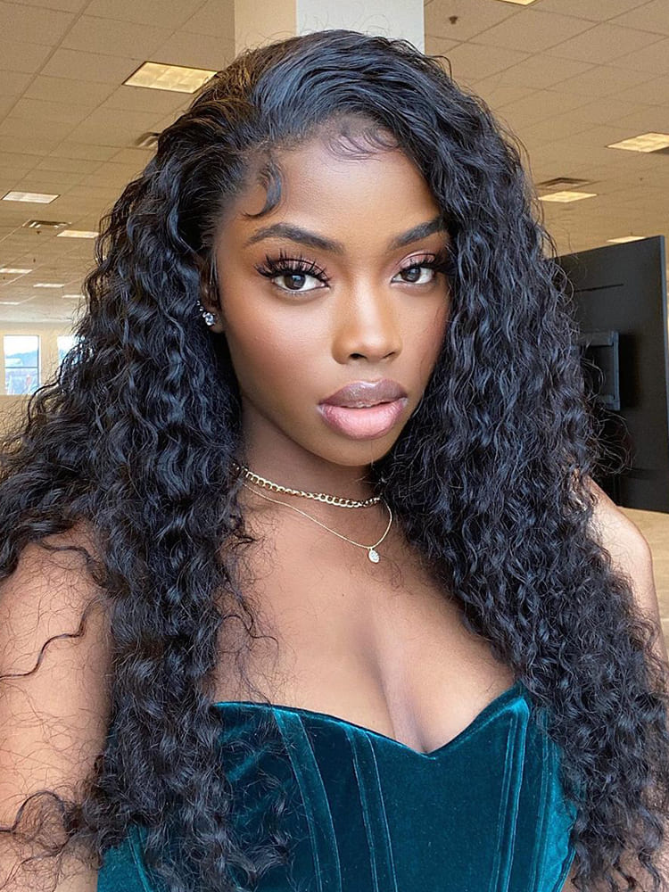 Water Wave Wig With Pre Plucked Hairline 