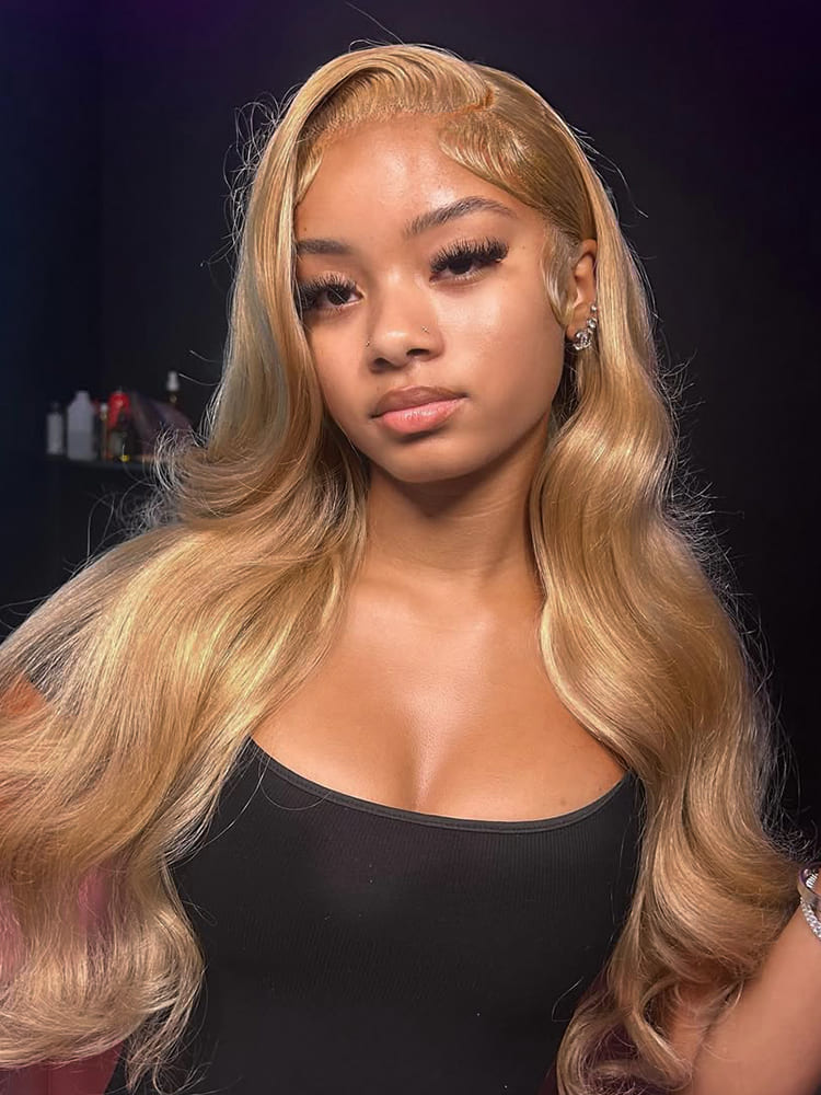 Honey Blonde Body Wave Lace Wig
