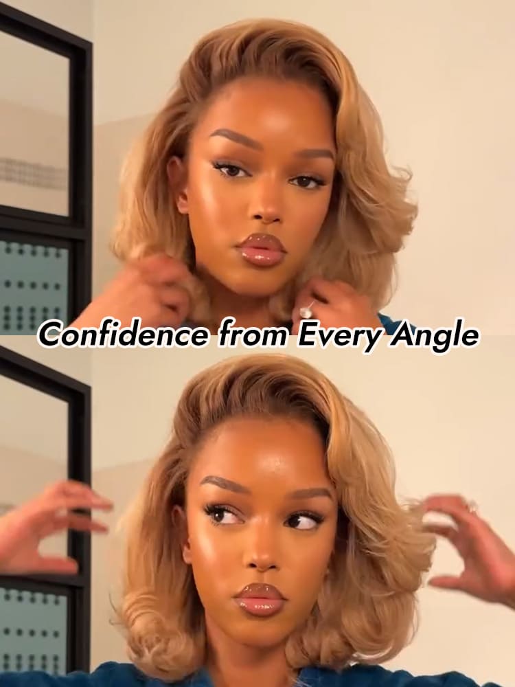 Ombre Blonde 13x4 Lace Front Bob Wigs