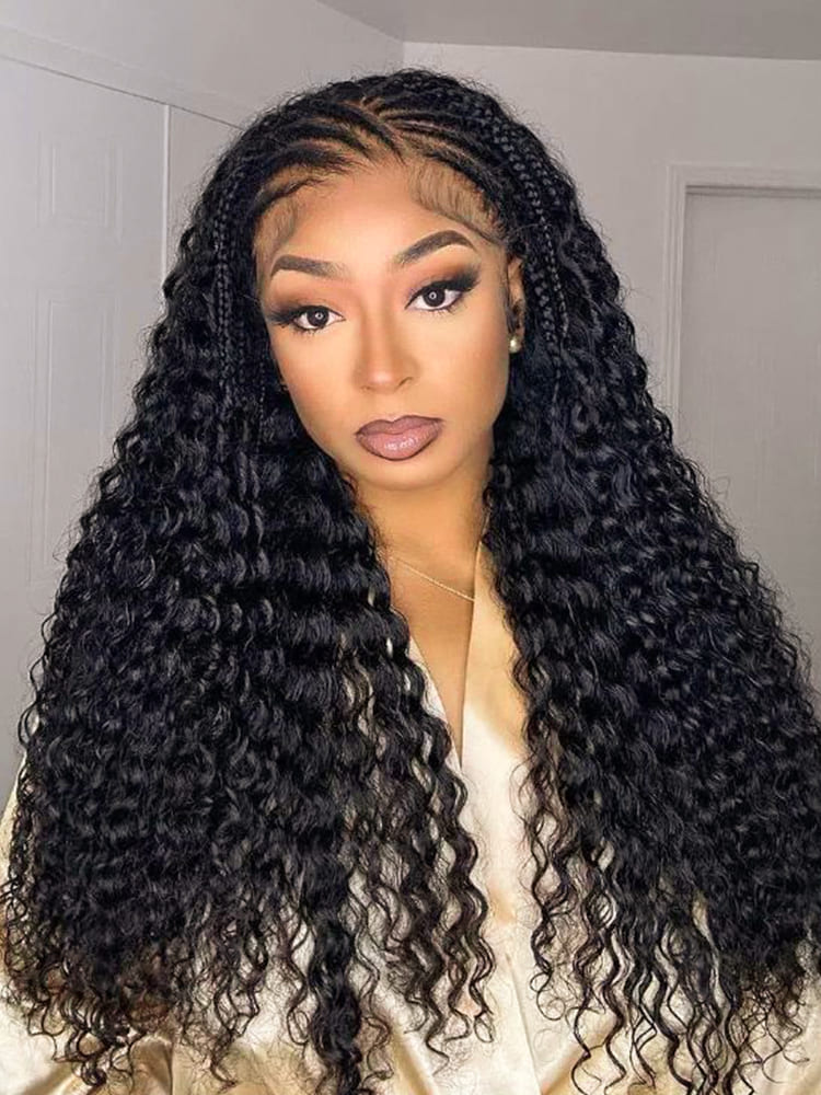 Invisible Lace Frontal Braided Wig