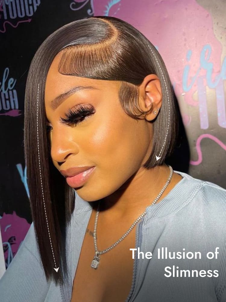 Asymmetrical Bob Human Hair Wig