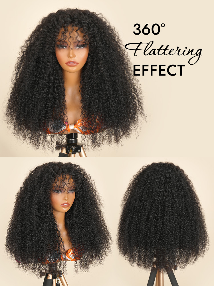 6x8 Lace Front Wigs With Spanish Curly Human Hair