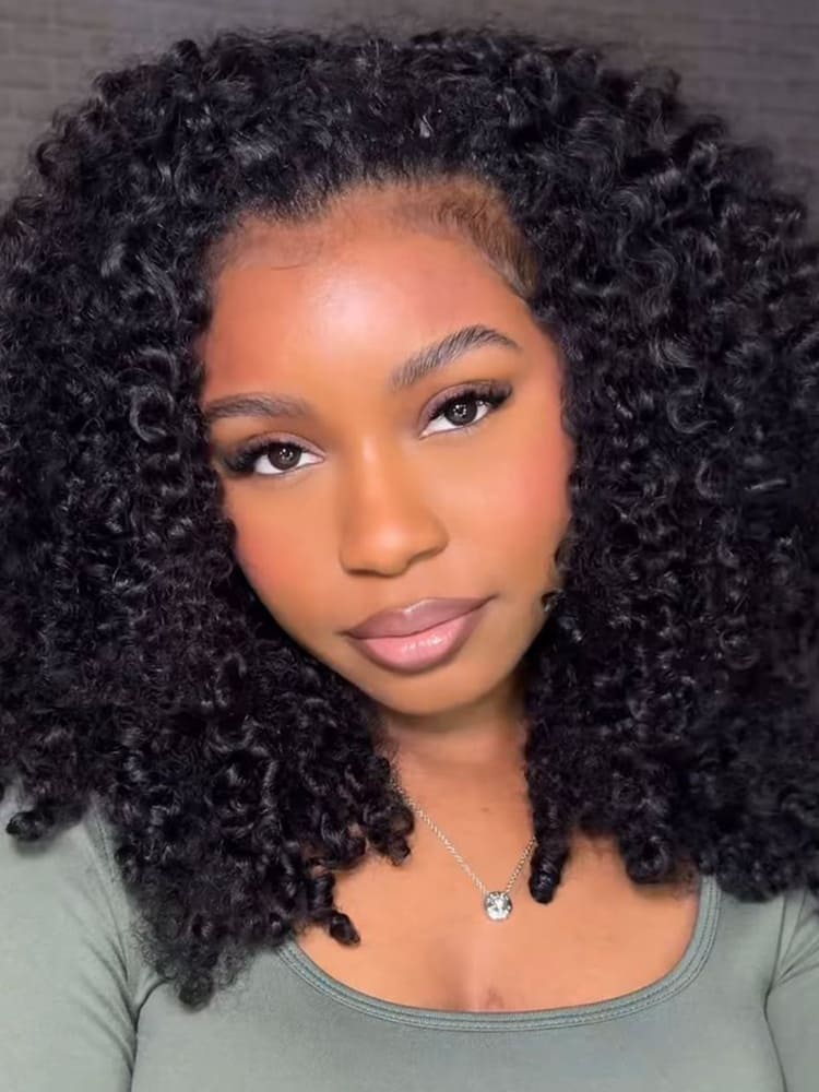 Burmese Curly Wig With Natural Hairline