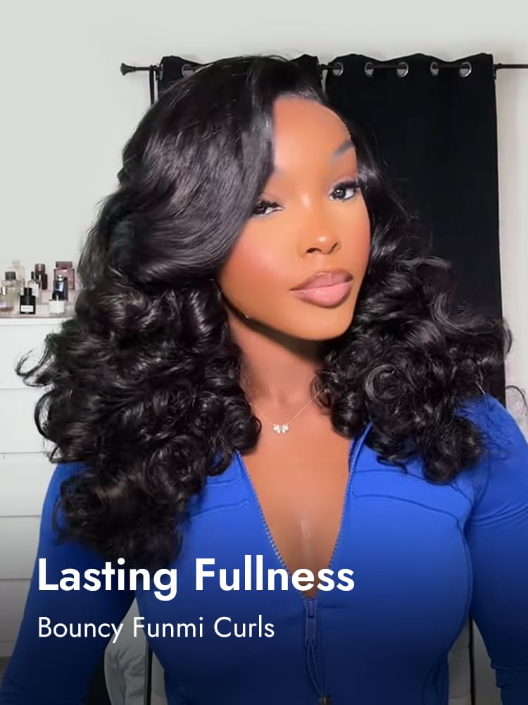 Bouncy Funmi Curly  Full Density Wig