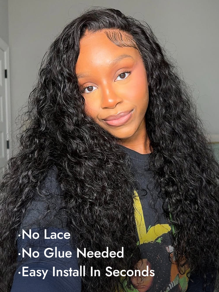 Water Wave Half Wig With No Lace