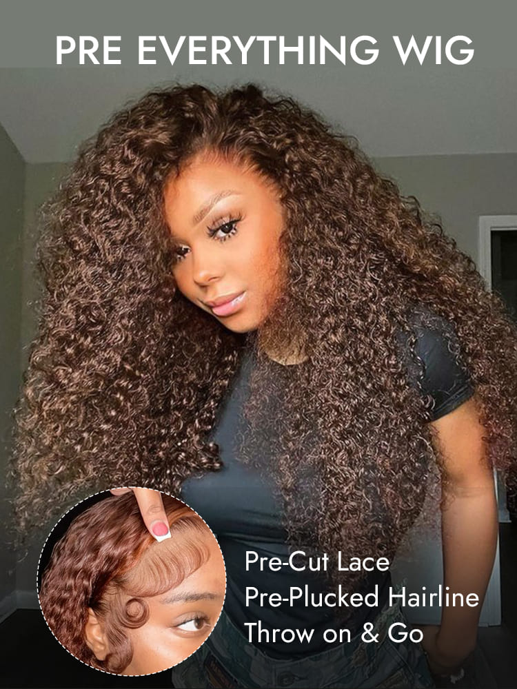 Pre Plucked Big Loose Curls Wig