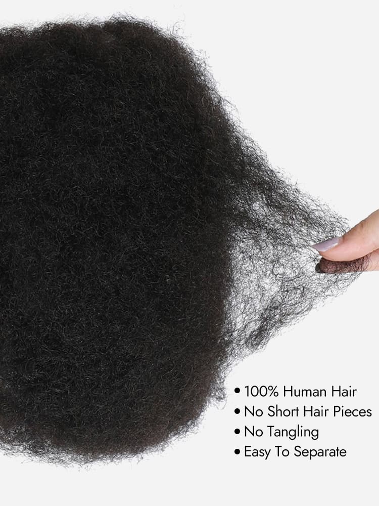 Afro Kinky Bulk 100% Human Hair