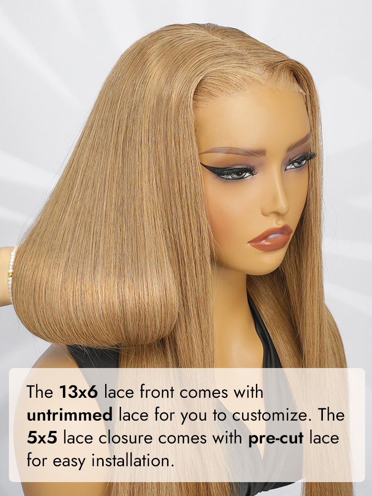 Rich Caramel Blend 13x6 Transparent Lace Wig