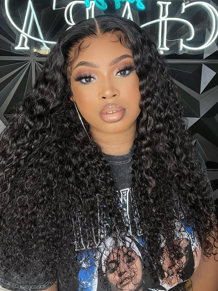Deep Wave Wig With Pre-Plucked Hairline