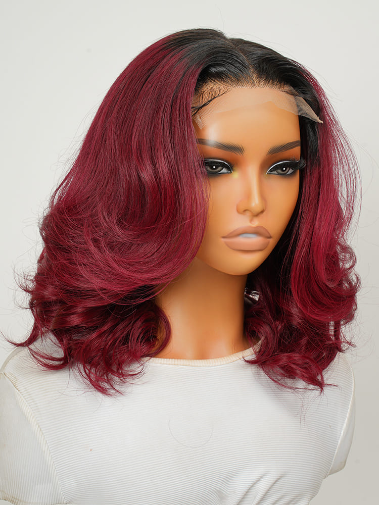 Ombre 99J 5x5 Lace Front Wig