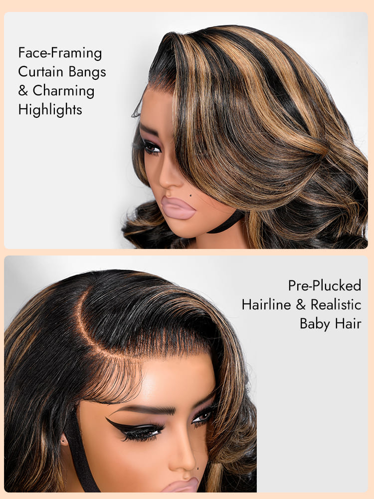Highlight Glueless Lace Wig