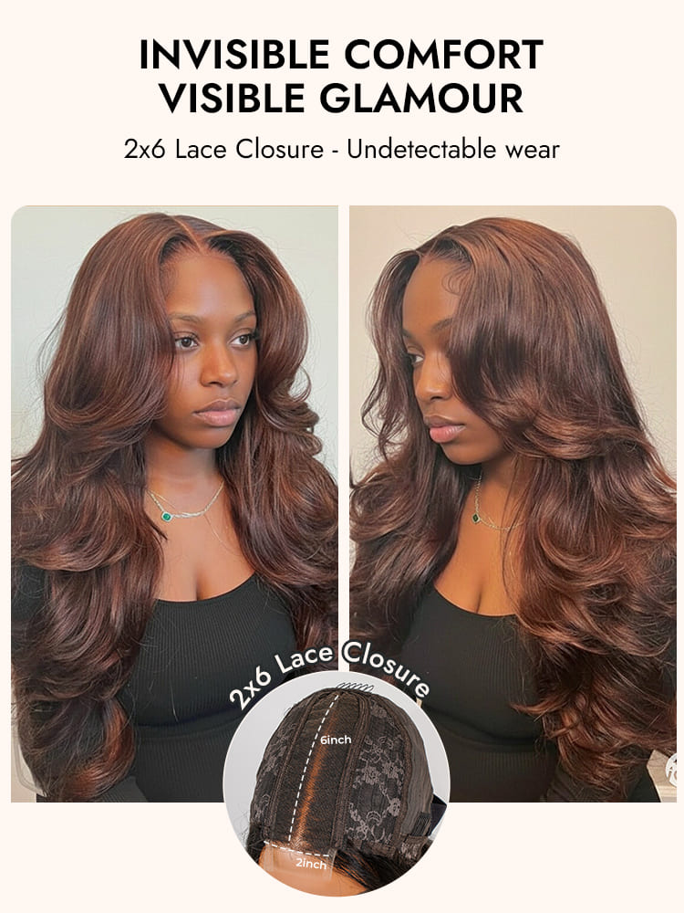 HD 2x6 Lace Glueless Wig