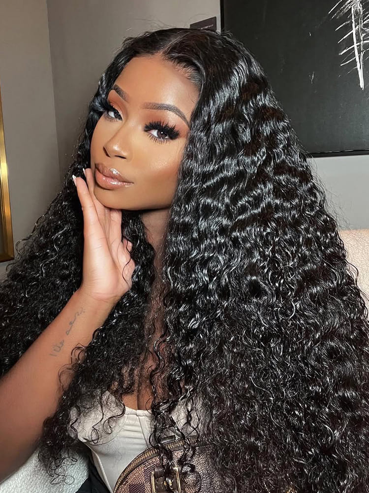 Water Wave No Leave Out Wig
