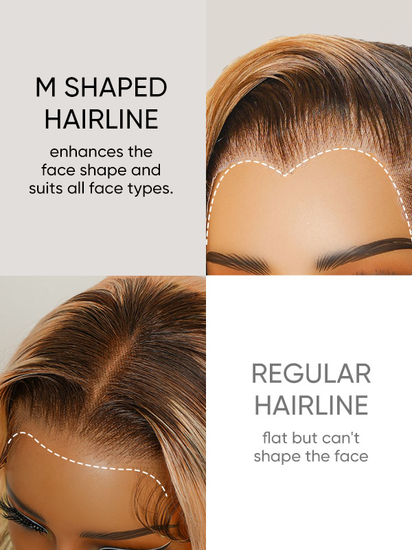 m shape natural hairline