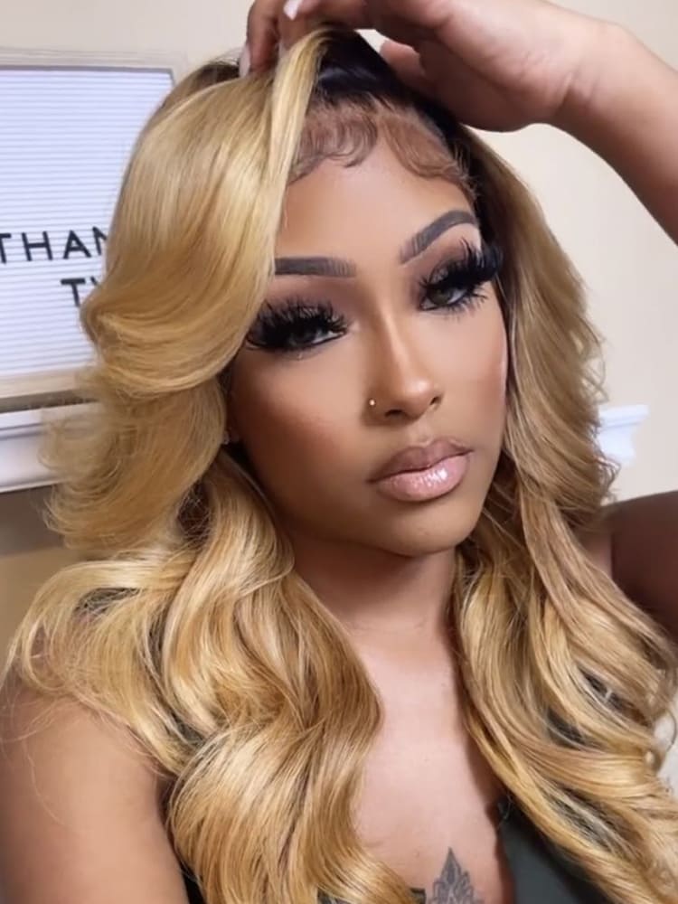 Ombre Honey Blonde 13x4 Lace Wig