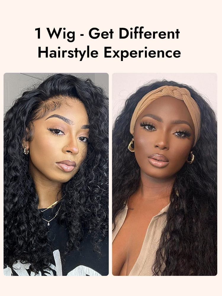 Different Hairstyles Water Wave Half Wig