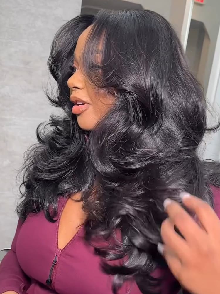 Layered Cut Body Wave Glueless Wig