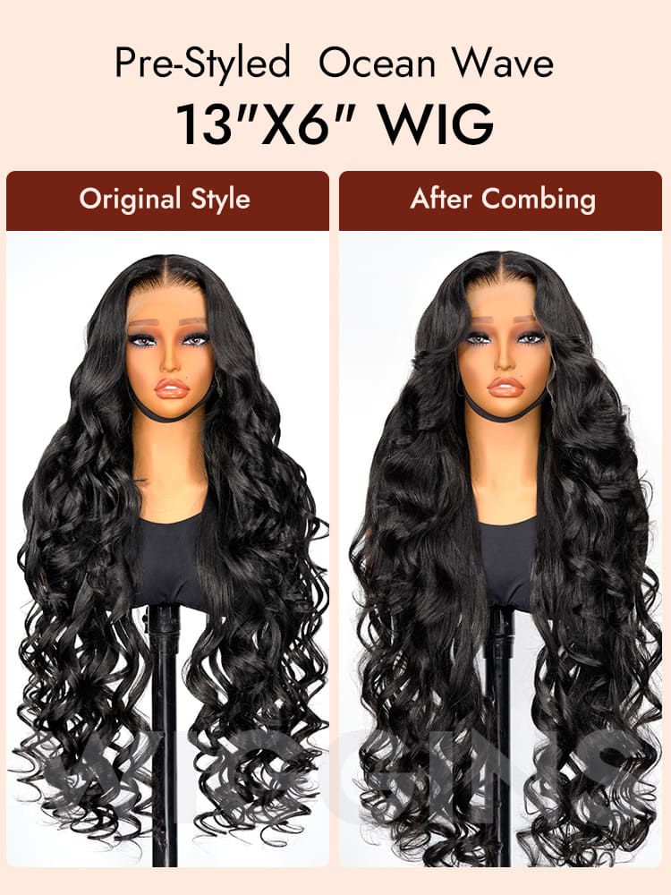 Pre Styled Ocean Wave Wig