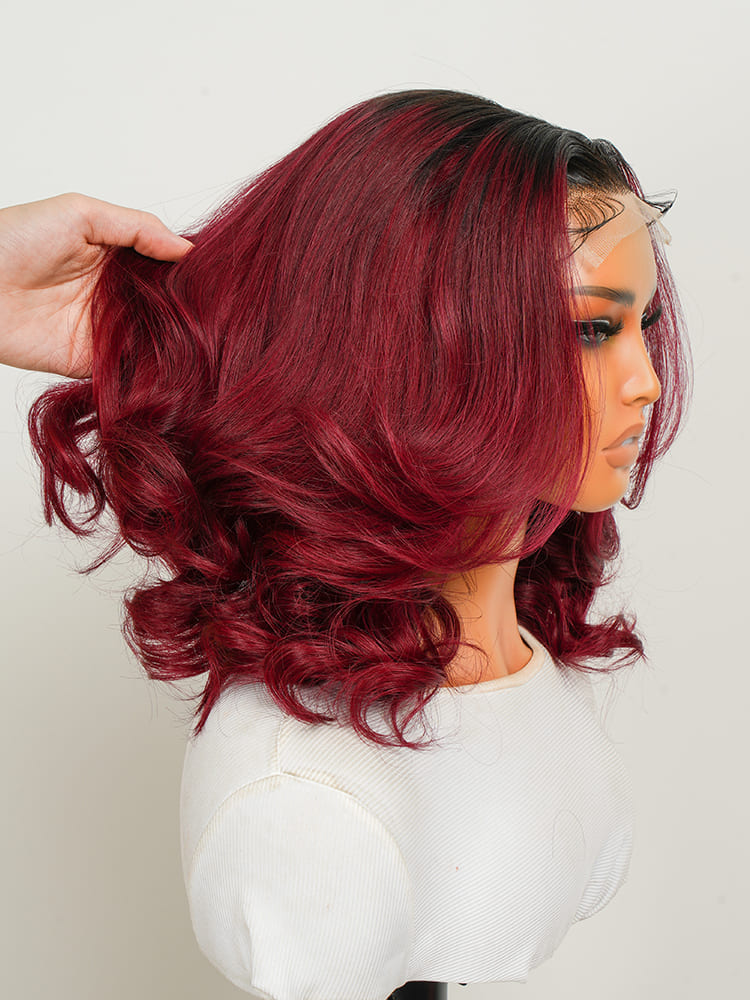 Ombre 99J Human Hair Wig