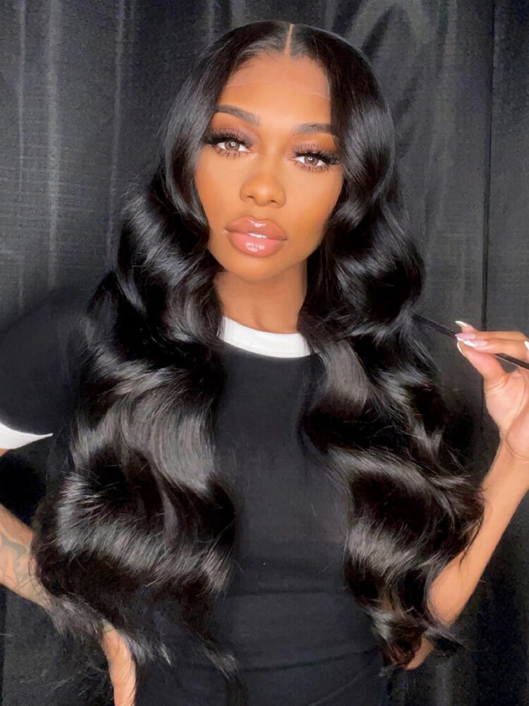 Black Body Wave Lace Front Wigs