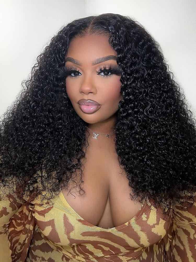 Bouncy Curly Lace Front Hair Wigs