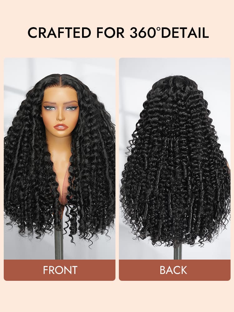 Deep Wave Hair Wigs With Spiral Curls
