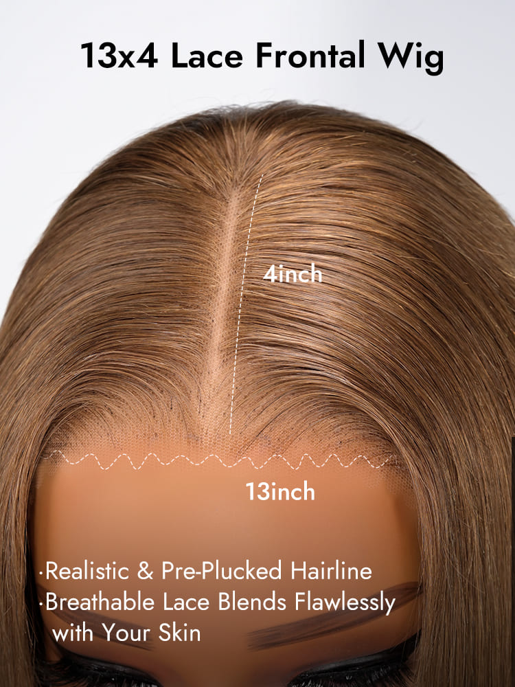 Honey Brown Straight 13x4 Lace 