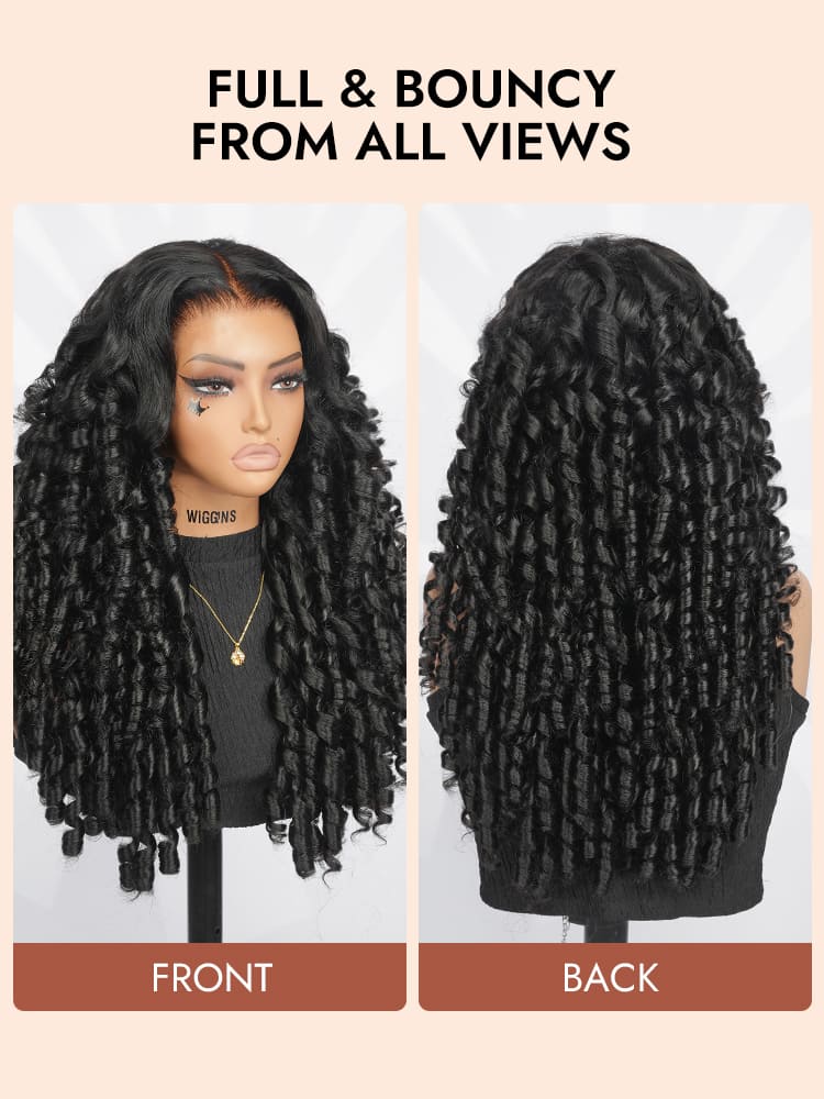 Flexi Rod Curly Lace Glueless Wigs