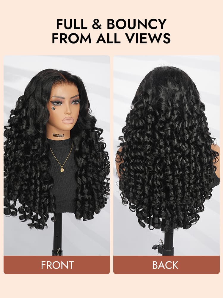 Flexi Rod Curly Lace Glueless Wigs
