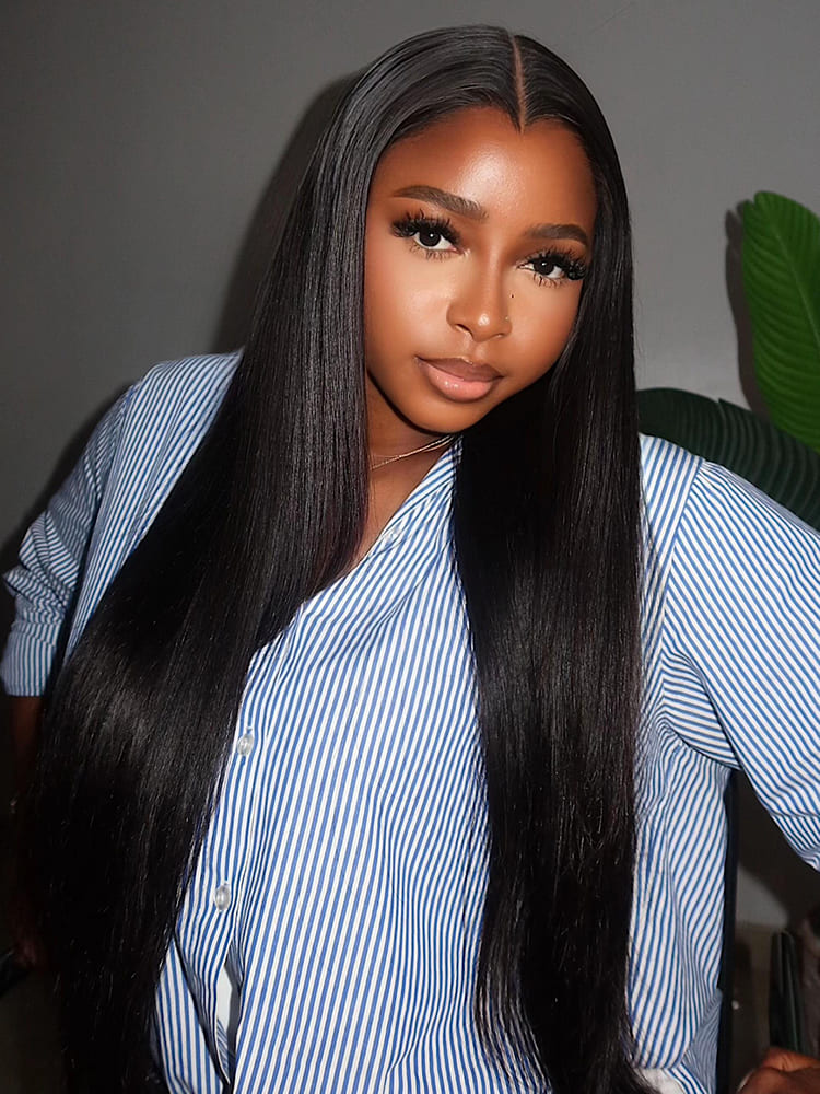 M Hairline Straight Human Hair