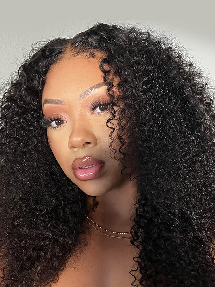 Kinky Curly Thin Upgrade V Part Wig