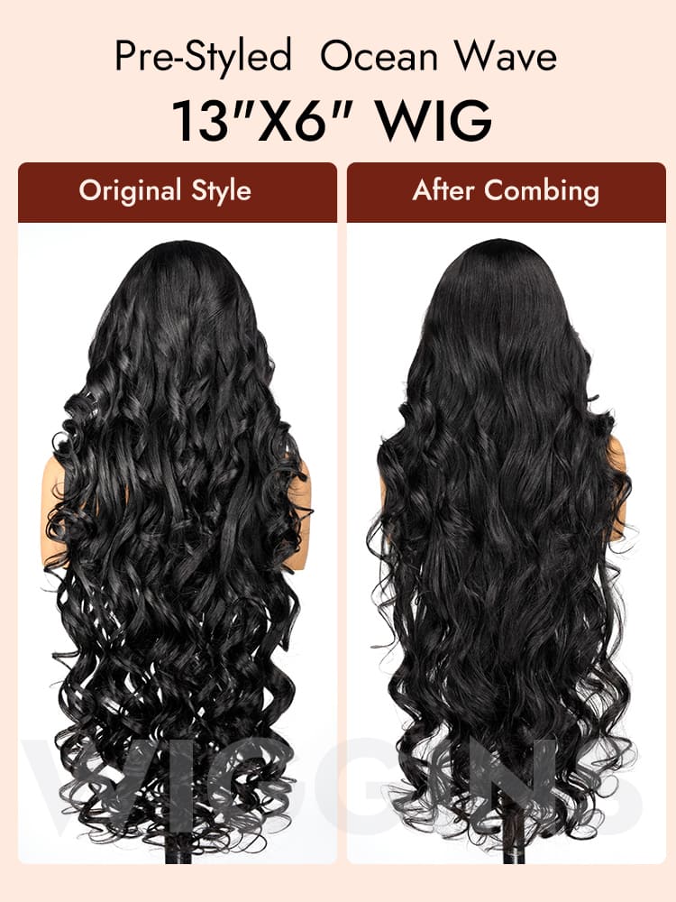 Pre Styled Ocean Wave  Lace Wig
