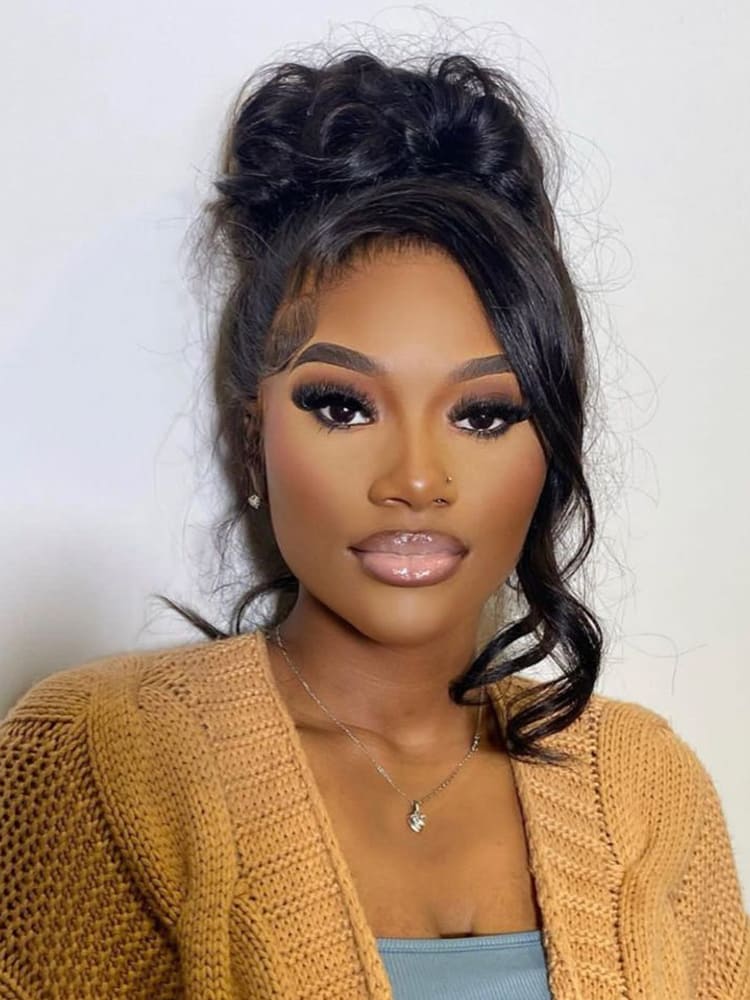 Body Wave Bun 360 Lace Wig