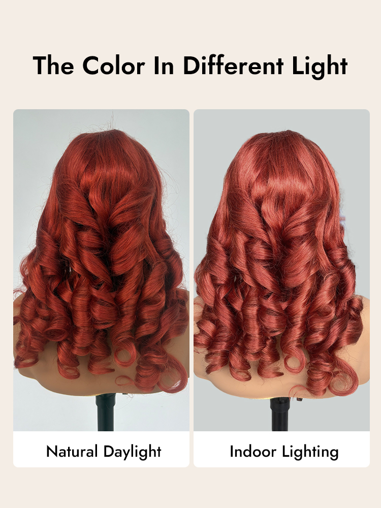 Copper Orange Color Human Hair 