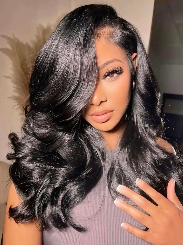 Layered Cut Body Wave 6x8 Lace Wig