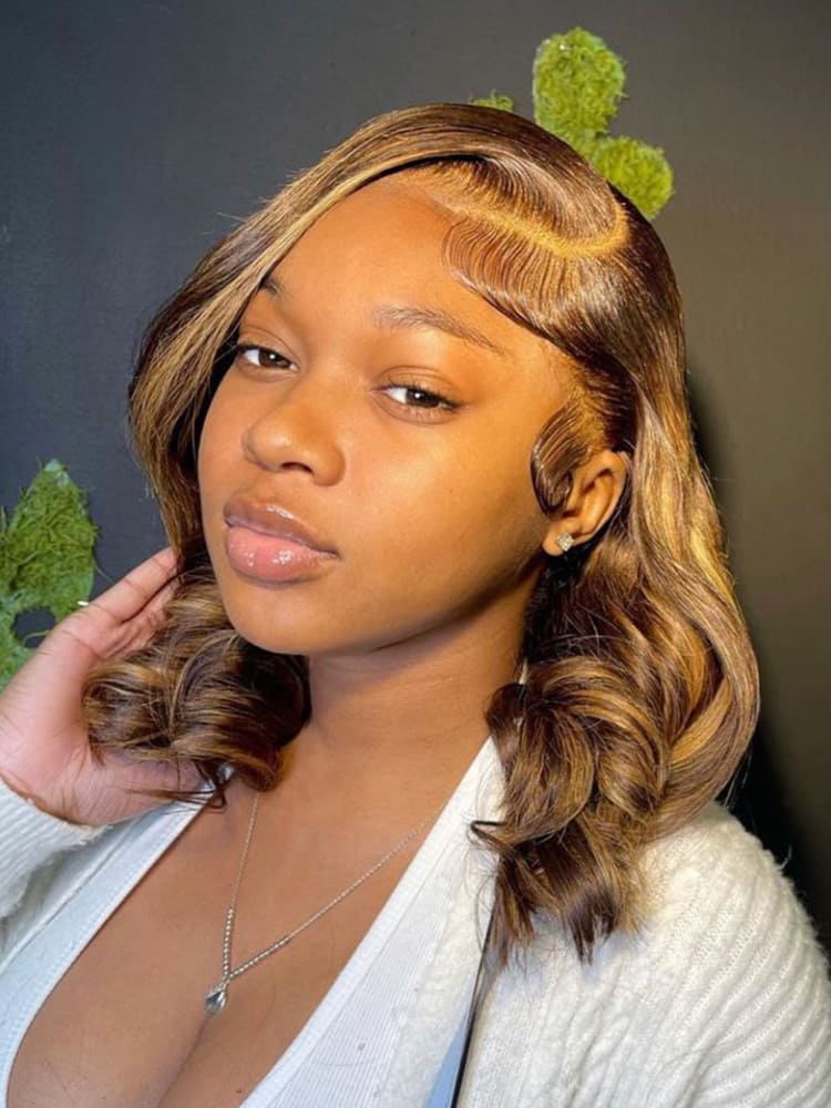 P4/27 13x6 Lace Frontal Bob Wig