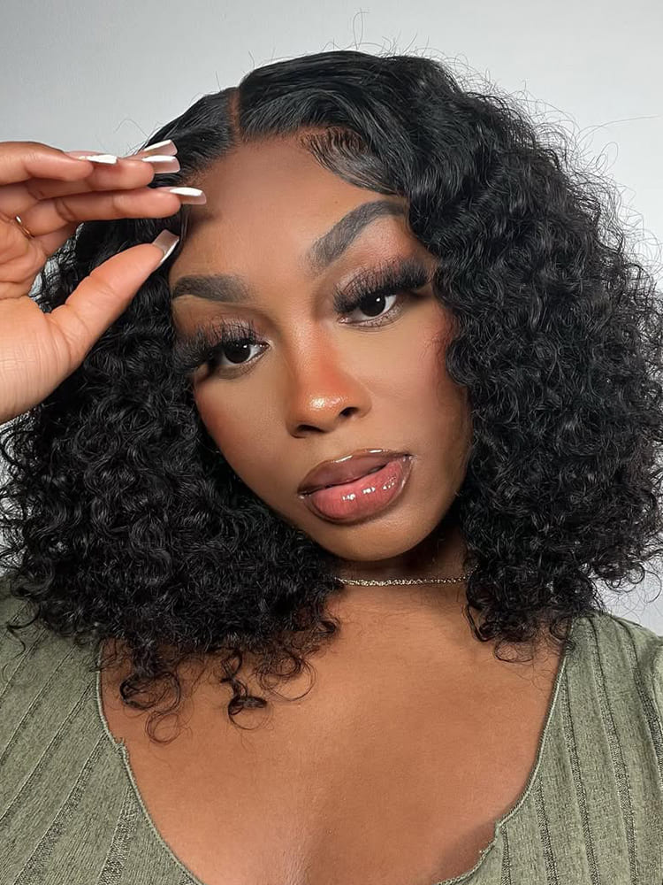 Curly Wave 13x4 Lace Frontal Wig