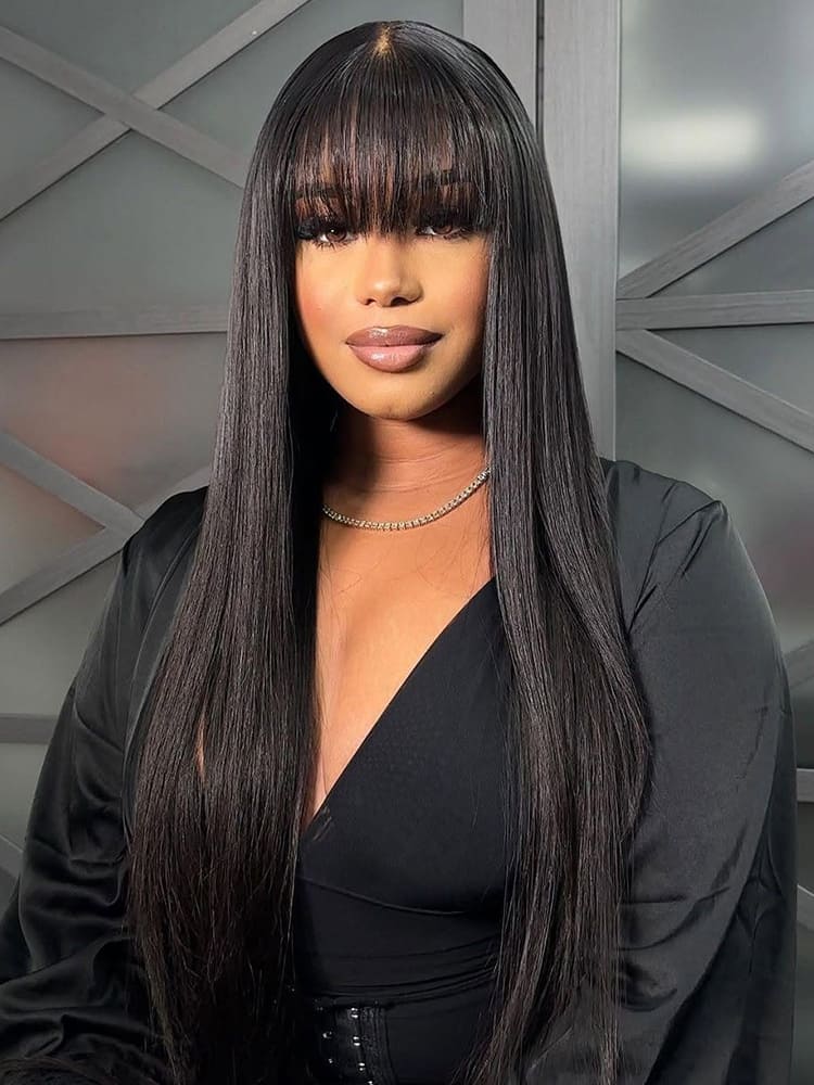 Straight Hair With Bangs