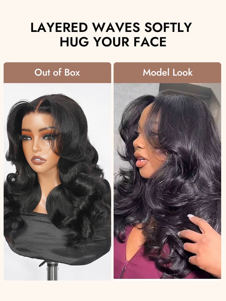 Butterfly Layered Cut Human Hair Wig