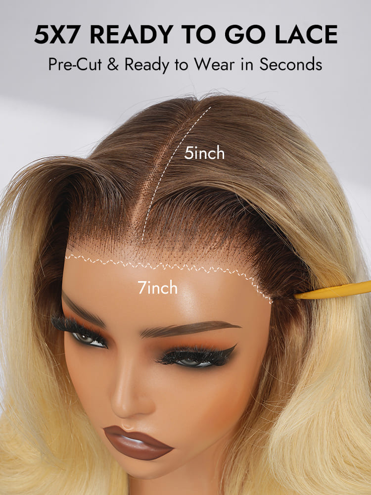 Reverse Ombre 5x7 Lace Wig