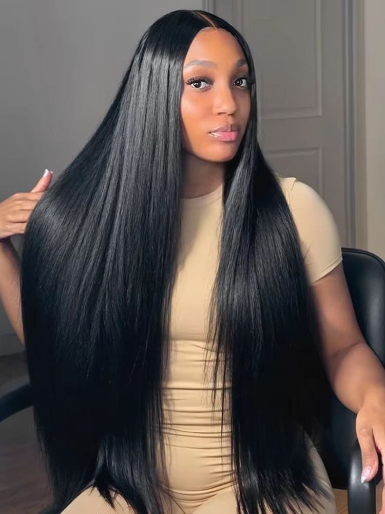 Sleek Straight Wig With Drawstring