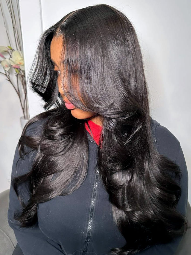 Butterfly Layers Body Wave 6x8 Pre Cut Lace Wig