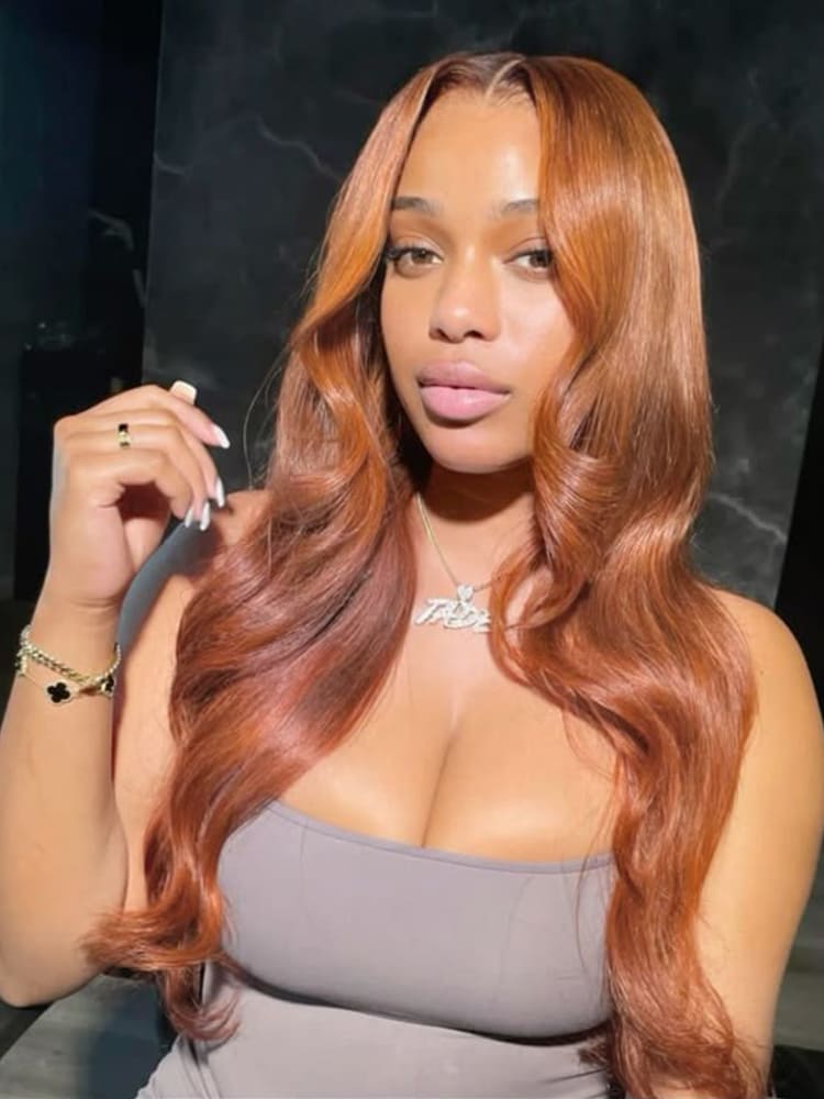 Layered Ombre Ginger 13x4 Lace Frontal Wig 