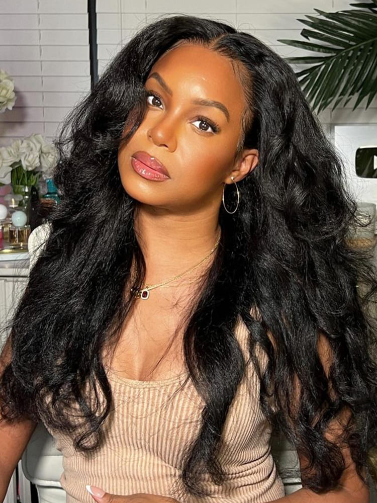 Light Yaki Body Wave Hair Wigs