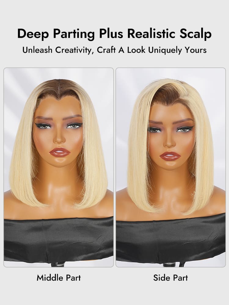 Ombre Blonde Bob Wig